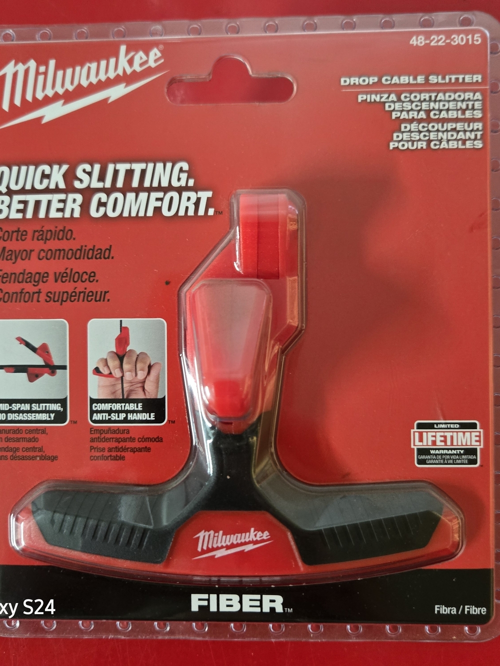 Milwaukee Red Drop Cable Slitter - Fiber Cable Tool